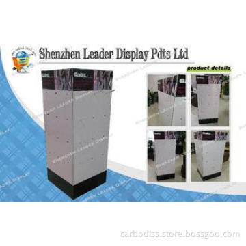 Four Sides Promotional Cardboard Hook Display Stands For Re